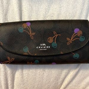 Coach cherry wallet